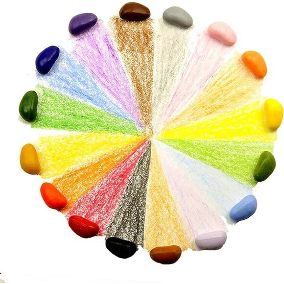 Crayon Rocks Just Rocks in a Box, 16 Colors,Tripod Grip Crayons For Handwriting - Picture 3 of 6